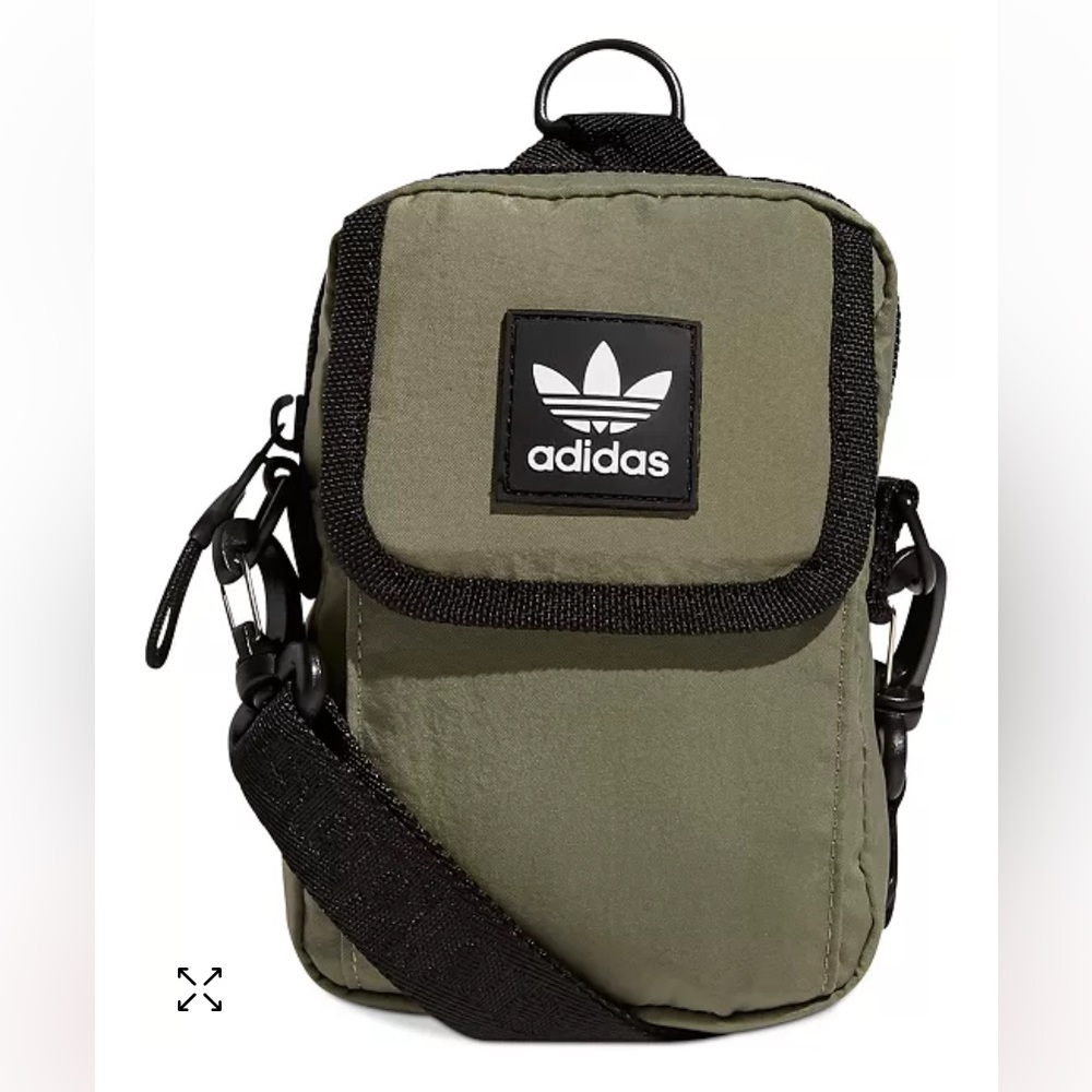 NWT•Adidas Originals National Festival Crossbody Bag Olive Green Small Pouch